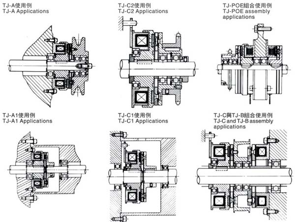 電磁離合器安裝示意圖 電磁離合器安裝示意圖
